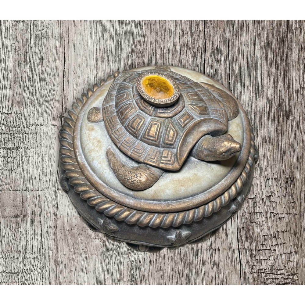 Vintage 1975 turtle trinket dish/ashtray made by Ann's Originals
